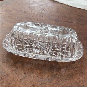 Marquis by Waterford Crystal Glass Butter Dish